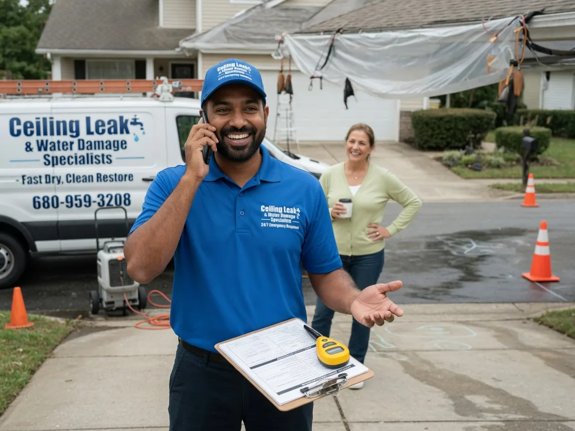 Ceiling Leak Cleanup Dahinda, IL FAQs